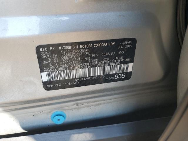 2022 MITSUBISHI OUTLANDER JA4J4TA82NZ019970