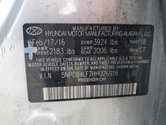 2017 HYUNDAI ELANTRA SE - 5NPD84LF7HH026918