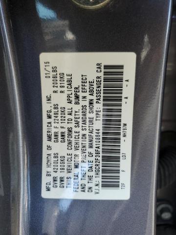 2015 HONDA ACCORD LX - 1HGCR2F36FA108644