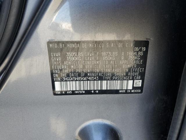 2019 HONDA FIT EX 3HGGK5H85KM746543