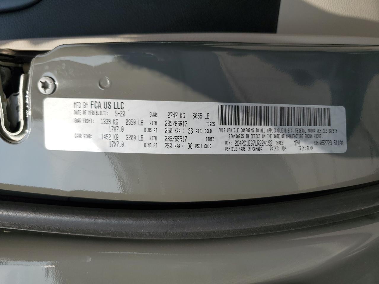 CHRYSLER PACIFICA TOURING L PLUS