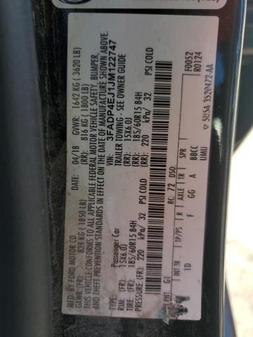 2018 FORD FIESTA SE - 3FADP4EJ1JM122747