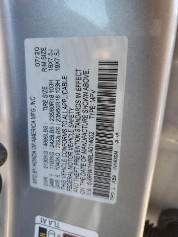 2020 HONDA CR-V EXL - 5J6RW1H88LA014002
