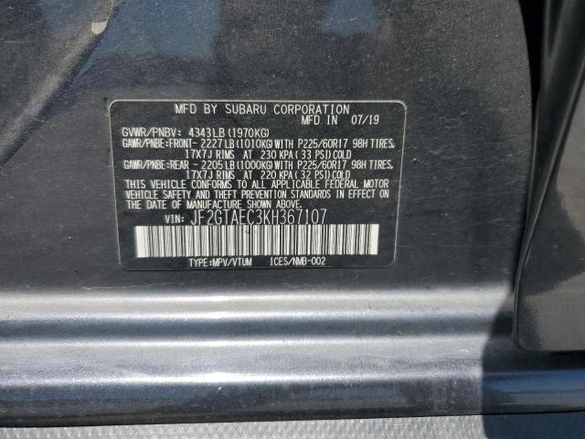 2019 SUBARU CROSSTREK JF2GTAEC3KH367107