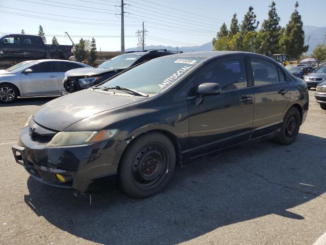 HONDA CIVIC LX 2010 black  gas 19XFA1F56AE009293 photo #1