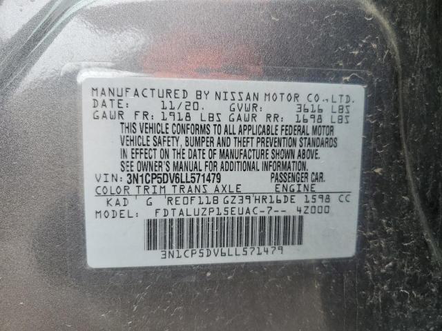 2020 NISSAN KICKS SR 3N1CP5DV6LL571479