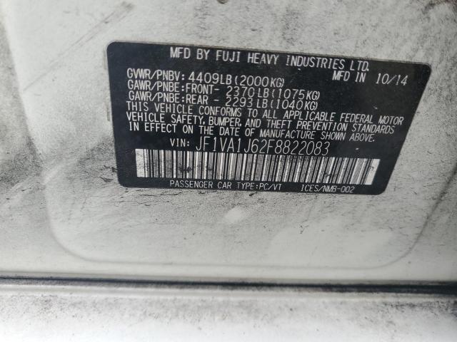 2015 SUBARU WRX LIMITE JF1VA1J62F8822083