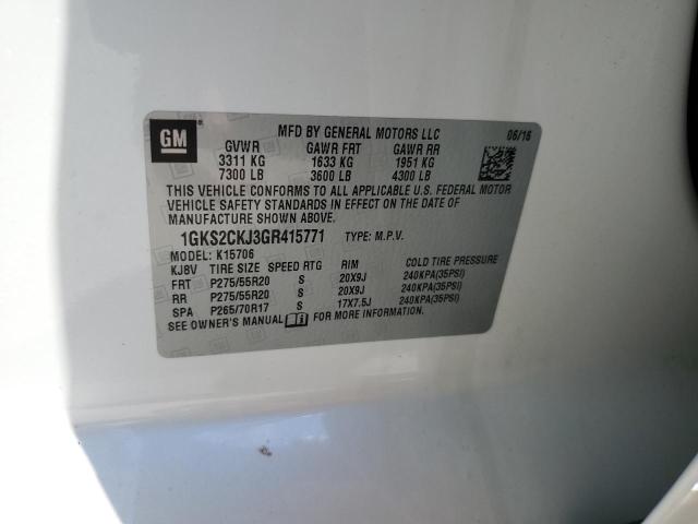 2016 GMC YUKON DENA 1GKS2CKJ3GR415771