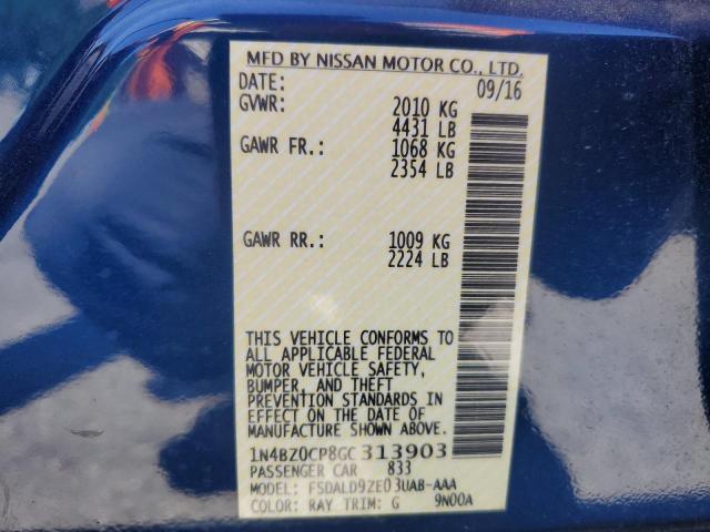 2016 NISSAN LEAF SV 1N4BZ0CP8GC313903