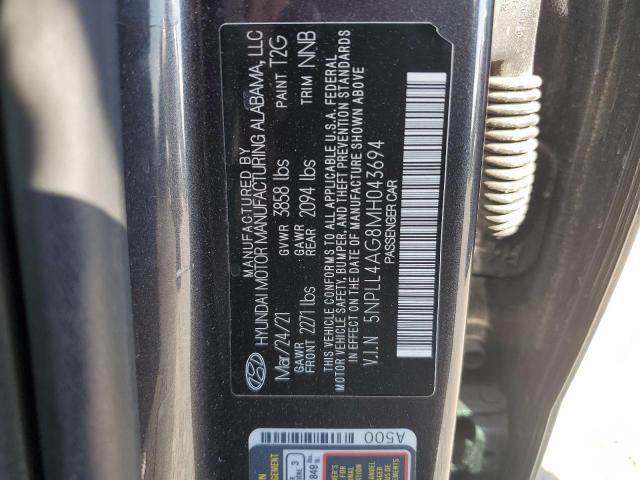 2021 HYUNDAI ELANTRA SE 5NPLL4AG8MH043694