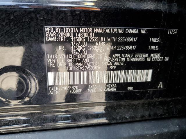 2025 TOYOTA RAV4 LE - 2T3F1RFV9SW503636