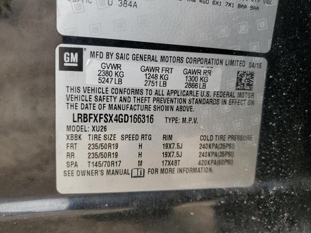 2016 BUICK ENVISION P LRBFXFSX4GD166316