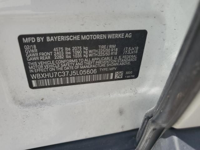 2018 BMW X1 SDRIVE2 WBXHU7C37J5L05606