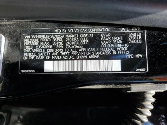2015 VOLVO XC60 T5 YV440MDJ5F2670259