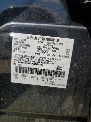 2019 FORD EDGE SEL - 2FMPK3J94KBB95413