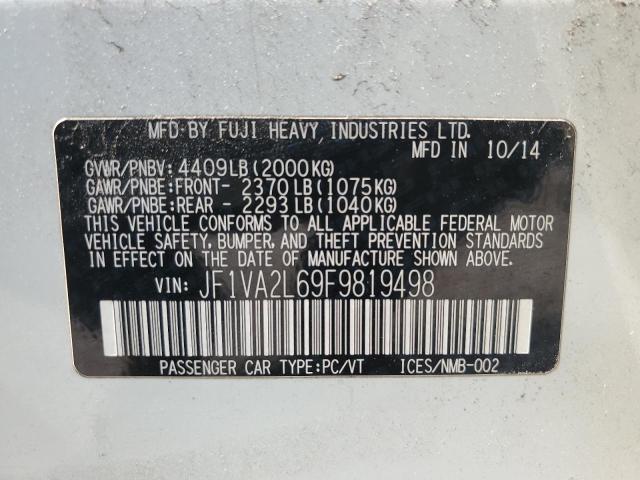 2015 SUBARU WRX STI JF1VA2L69F9819498