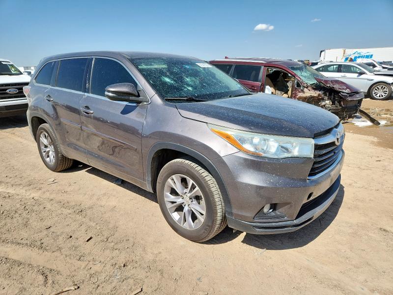 Vin: 5tdzkrfh9fs117844, lot: 61041625, toyota highlander le 20154