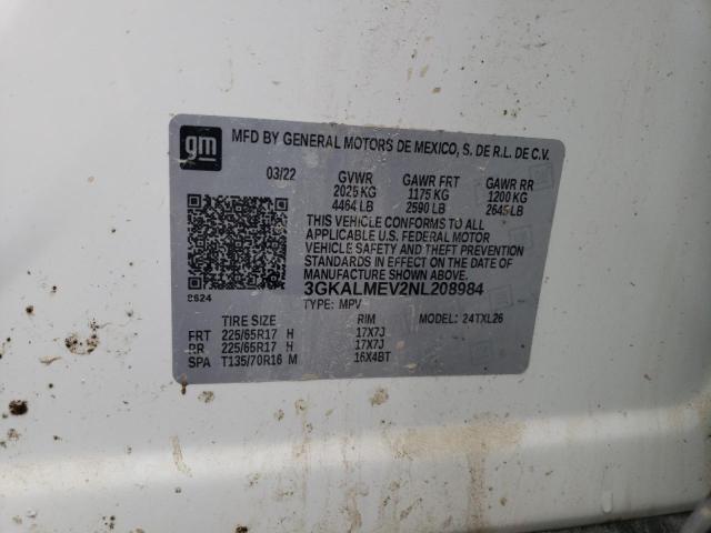 2022 GMC TERRAIN SLE 3GKALMEV2NL208984