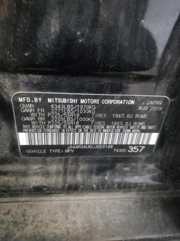 2020 MITSUBISHI OUTLANDER JA4AR3AU6LU003148