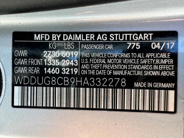 2017 MERCEDES-BENZ S 550 WDDUG8CB9HA332278