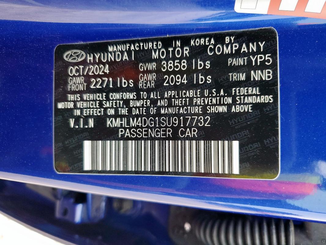 2025 HYUNDAI ELANTRA KMHLM4DG1SU917732