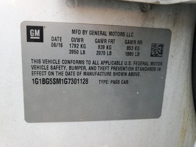2016 CHEVROLET CRUZE PREM 1G1BG5SM1G7301128