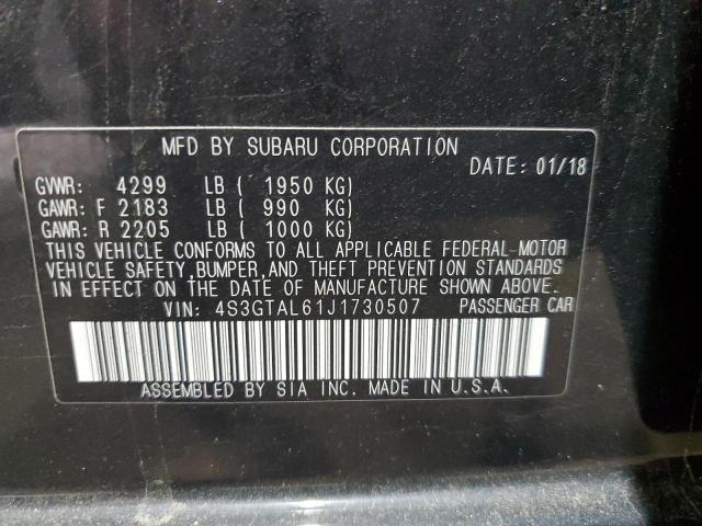 2018 SUBARU IMPREZA SP 4S3GTAL61J1730507