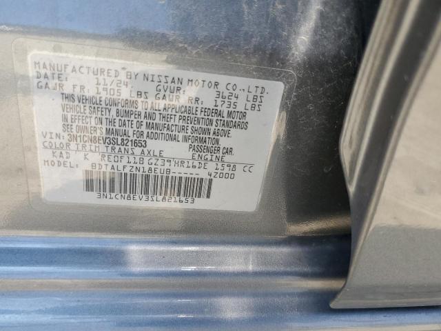 2025 NISSAN VERSA SV 3N1CN8EV3SL821653