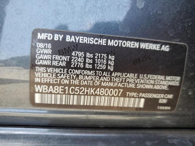 2017 BMW 330E WBA8E1C52HK480007
