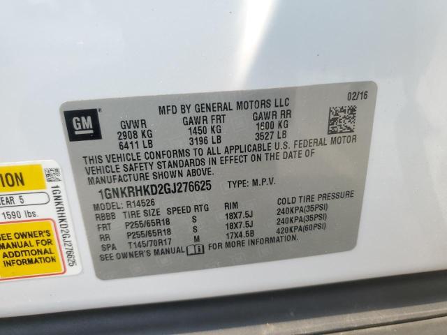 2016 CHEVROLET TRAVERSE L - 1GNKRHKD2GJ276625