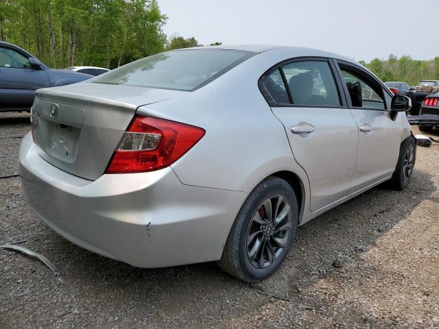 HONDA CIVIC LX 2012 silver sedan 4d gas 2HGFB2F40CH101194 photo #4