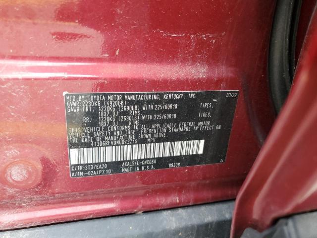 2022 TOYOTA RAV4 LIMIT - 4T3D6RFV0NU073749