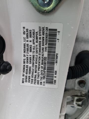 2019 HONDA INSIGHT TO 19XZE4F96KE001203