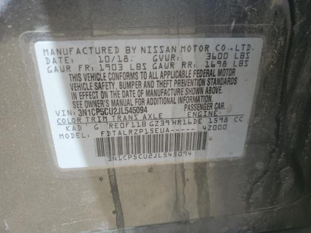 2018 NISSAN KICKS S - 3N1CP5CU2JL545094