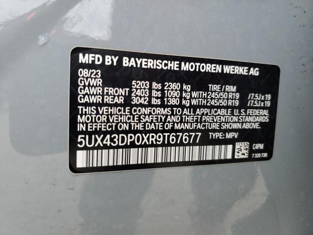 2024 BMW X3 SDRIVE3 5UX43DP0XR9T67677