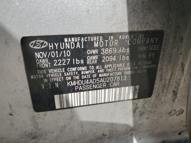 2010 HYUNDAI ELANTRA BL - KMHDU4AD5AU207813
