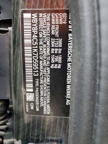 2019 BMW I3 REX - WBY8P4C51K7D59513