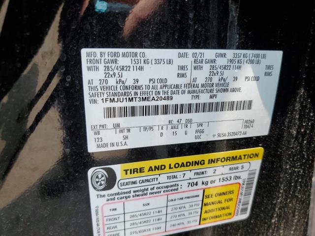 2021 FORD EXPEDITION - 1FMJU1MT3MEA20489
