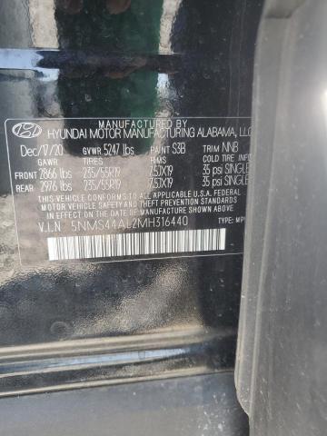2021 HYUNDAI SANTA FE L - 5NMS44AL2MH316440
