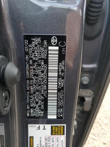 2022 TOYOTA PRIUS LE JTDL9MFU0N3039620
