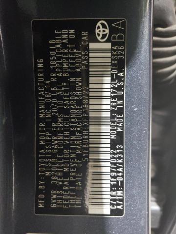 2015 TOYOTA COROLLA L 5YFBURHEXFP188722