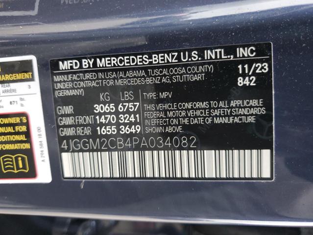 2023 MERCEDES-BENZ EQE SUV 50 4JGGM2CB4PA034082