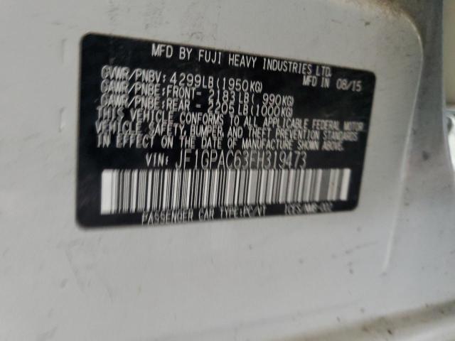2015 SUBARU IMPREZA PR JF1GPAC63FH319473