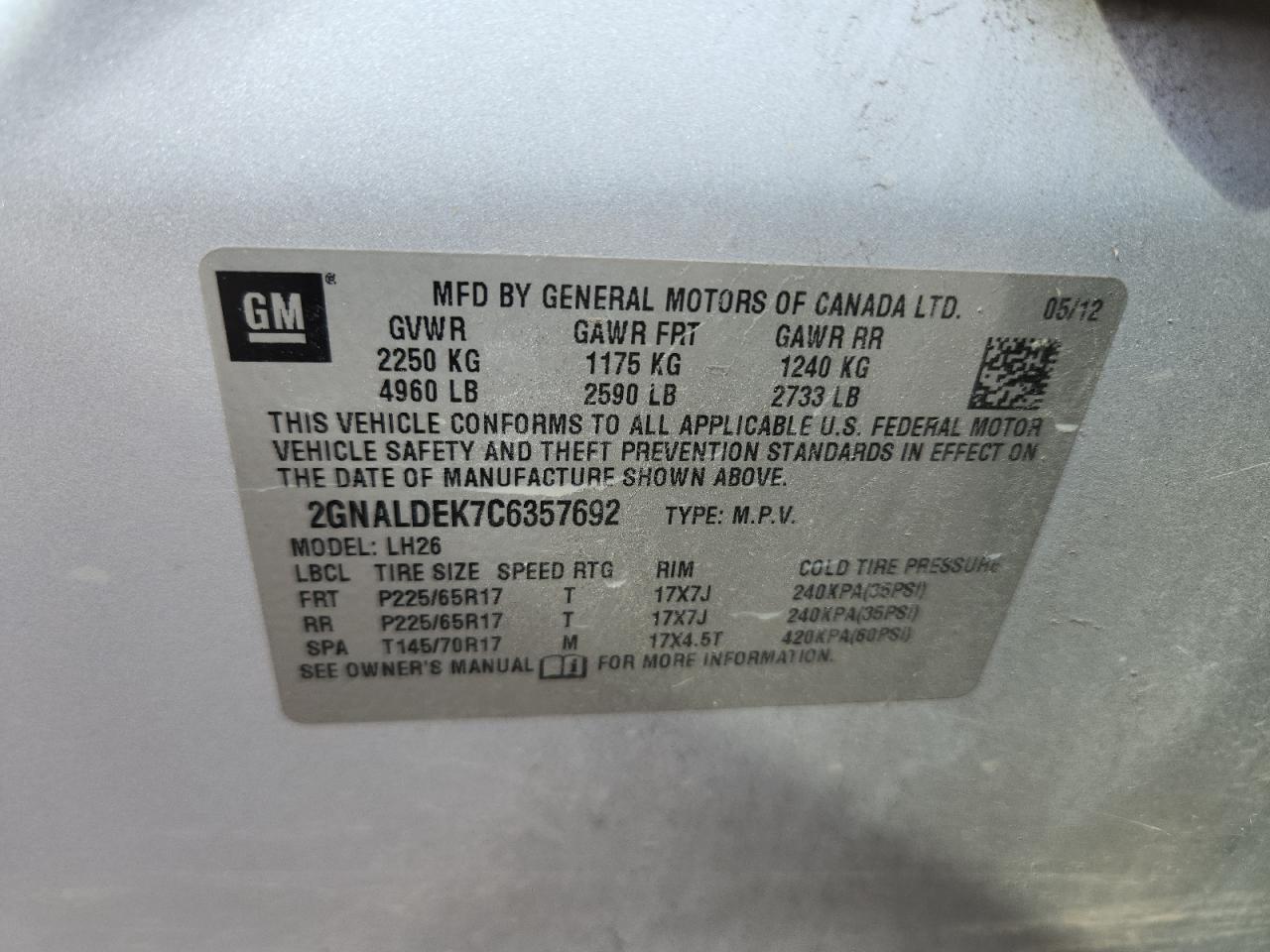 CHEVROLET EQUINOX LT