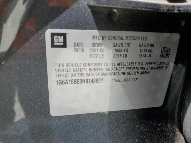 2017 CADILLAC CTS-V 1G6A15S68H0143891
