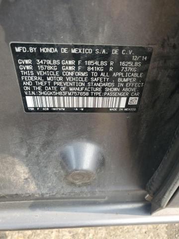 2015 HONDA FIT EX 3HGGK5H83FM757658