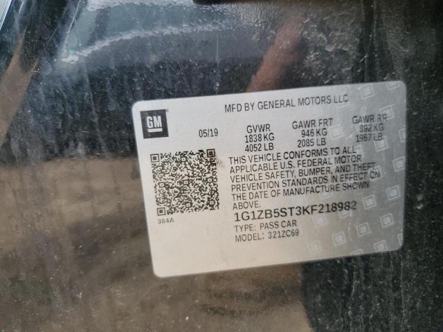 2019 CHEVROLET MALIBU LS - 1G1ZB5ST3KF218982