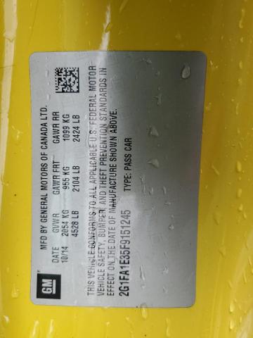 2015 CHEVROLET CAMARO LS - 2G1FA1E35F9151245
