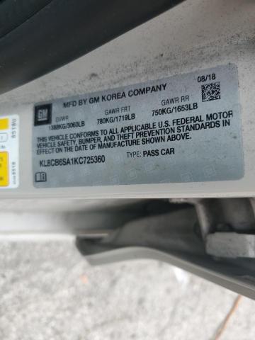 2019 CHEVROLET SPARK LS - KL8CB6SA1KC725360