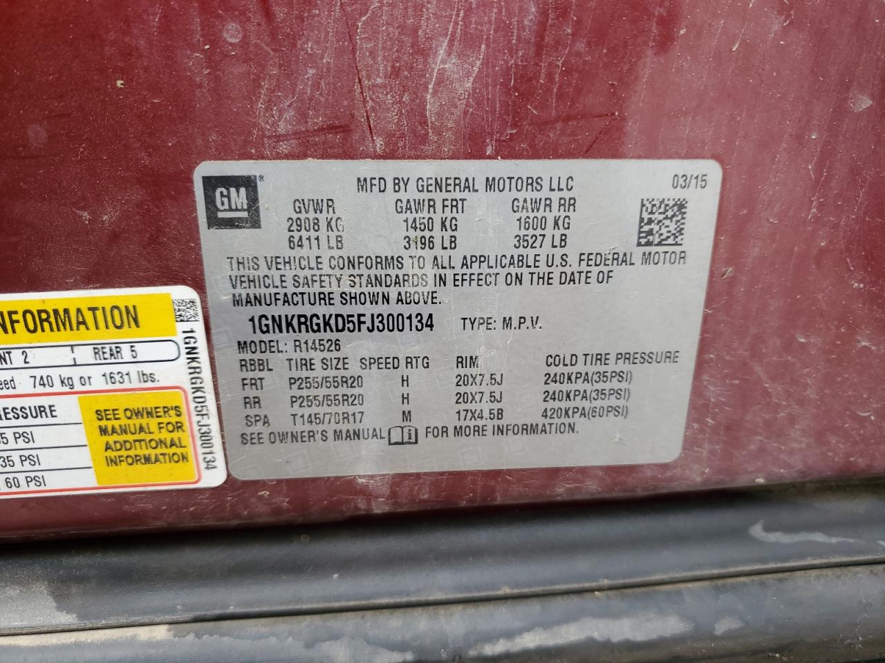 CHEVROLET TRAVERSE LT